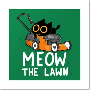 Meow the Lawn Posters and Art